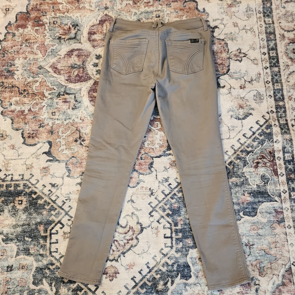 Seven 7 High Rise Skinny Light Gray Jeans Size 4 - Picture 2 of 10